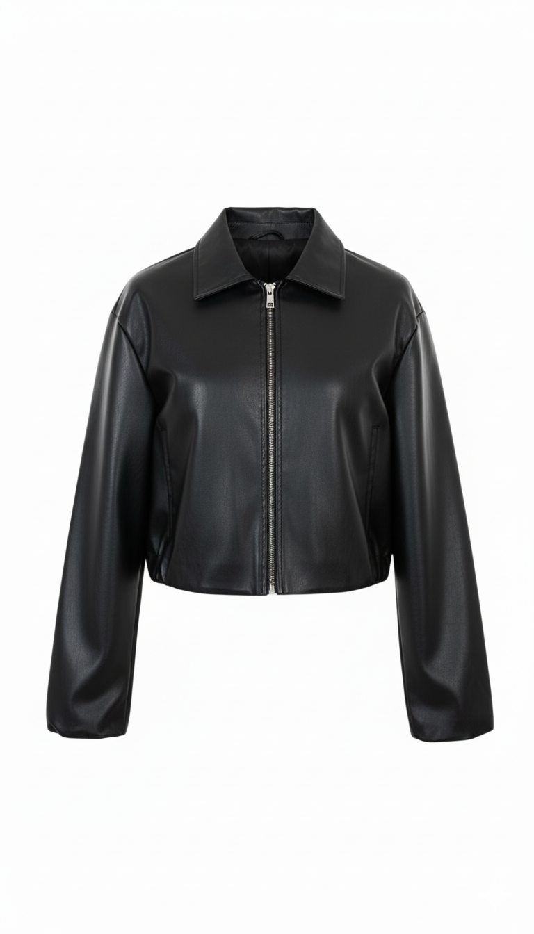 Cazadora oversize polipiel