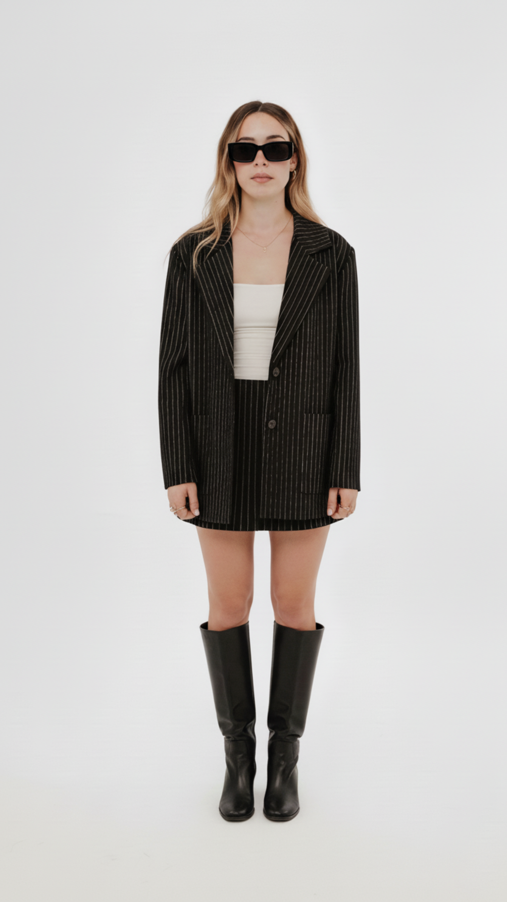 Mini falda pantalon raya diplomatica