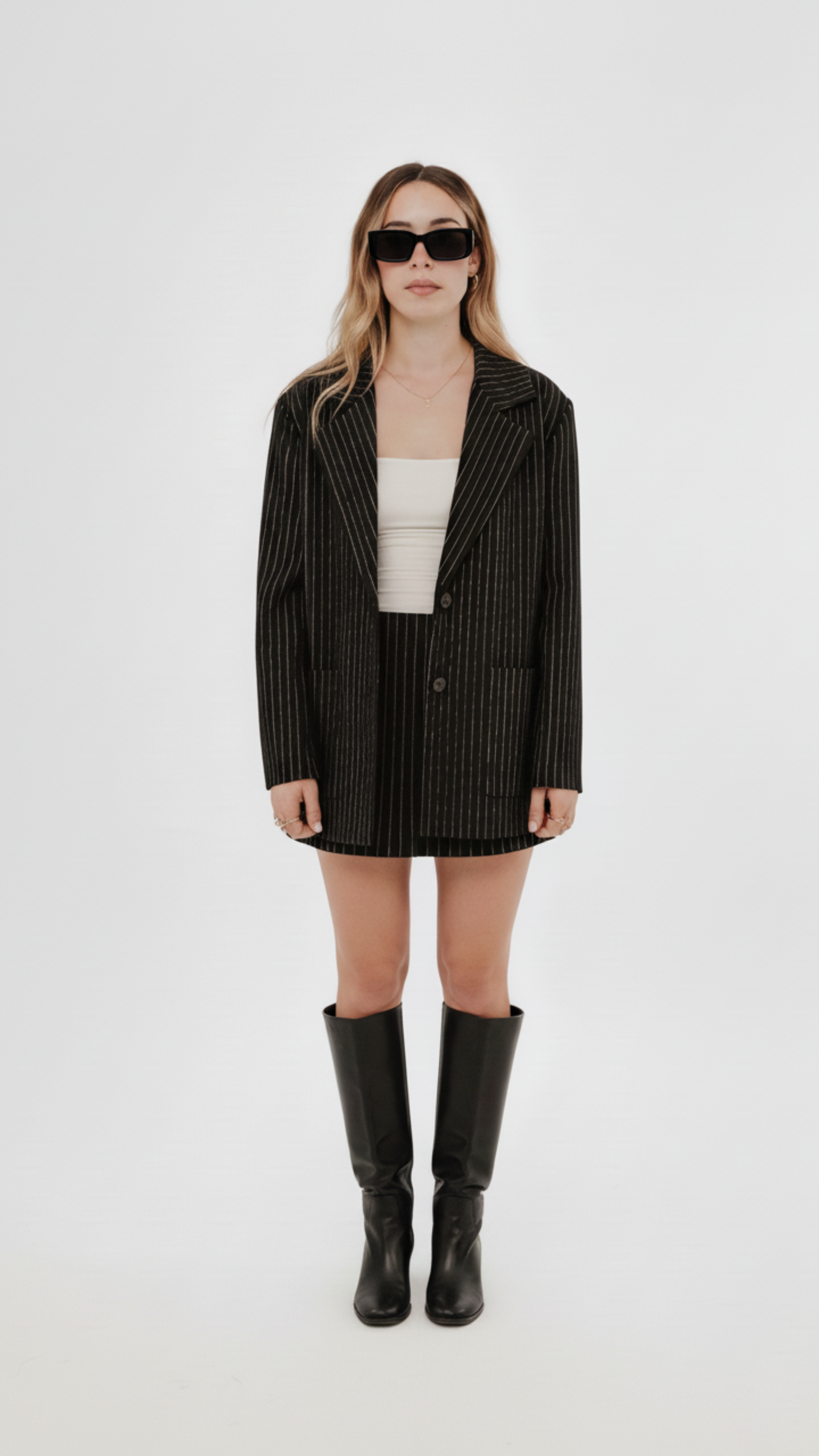 Mini falda pantalon raya diplomatica