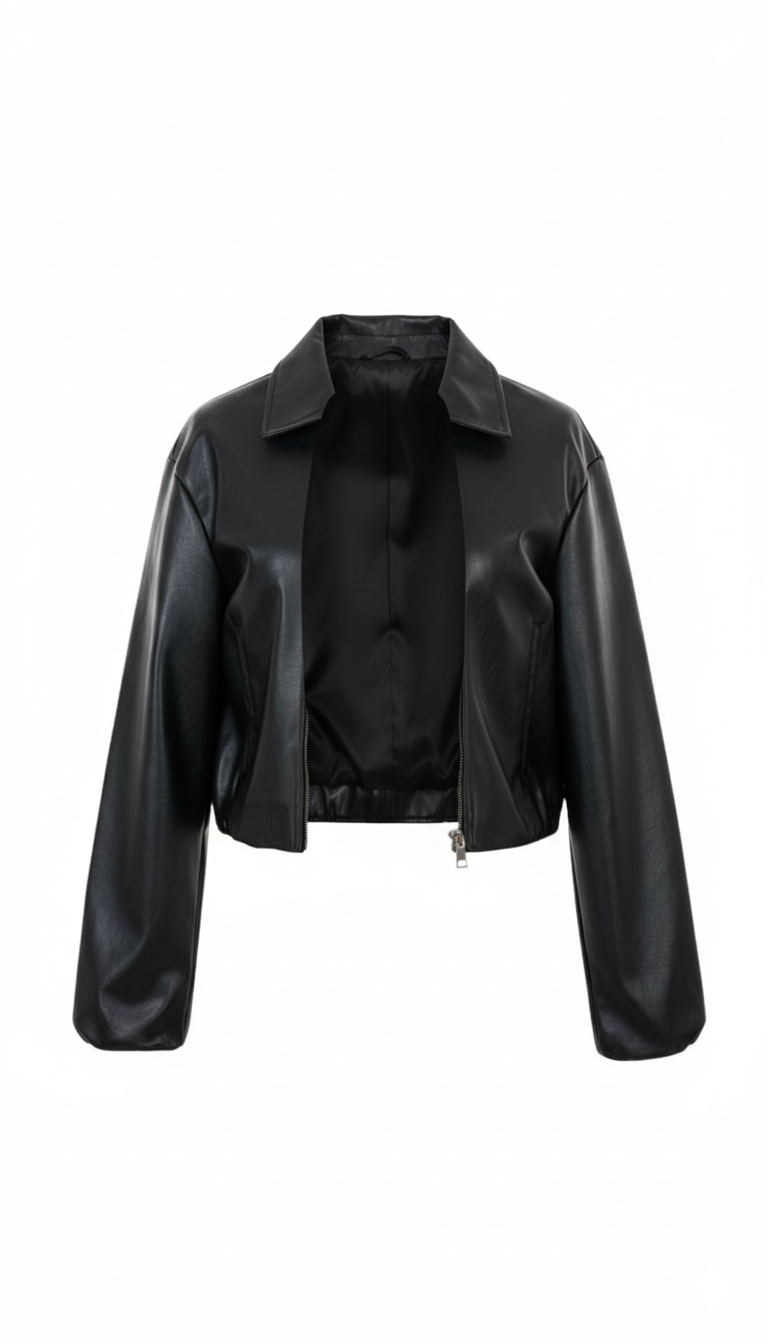 Cazadora oversize polipiel