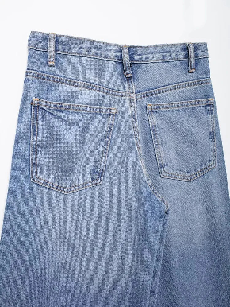 Jean asimétrico ancho