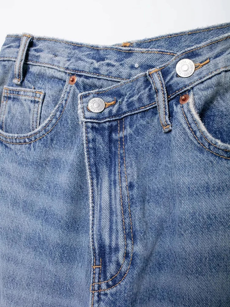 Jean asimétrico ancho