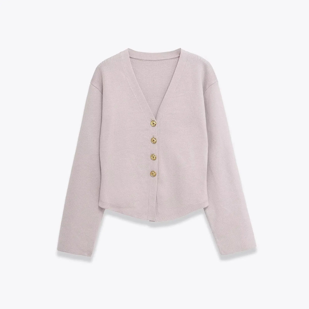 Cardigan botones dorados