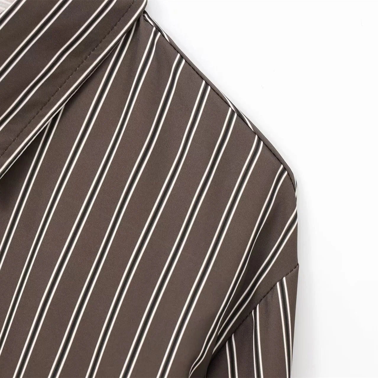 Camisa rayas marrón