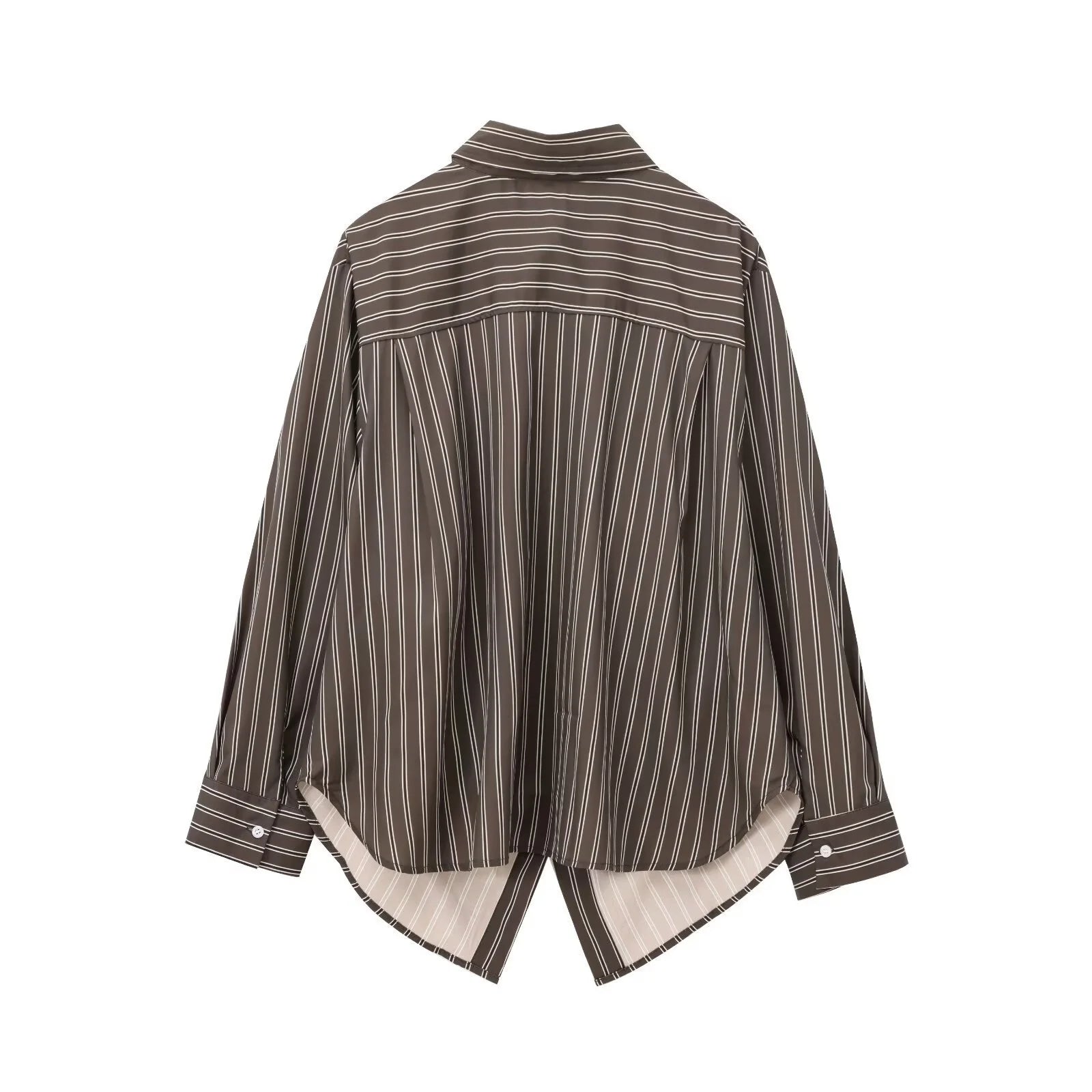 Camisa rayas marrón