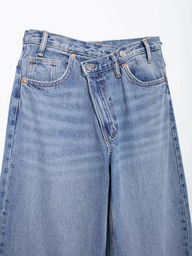 Jean asimétrico ancho